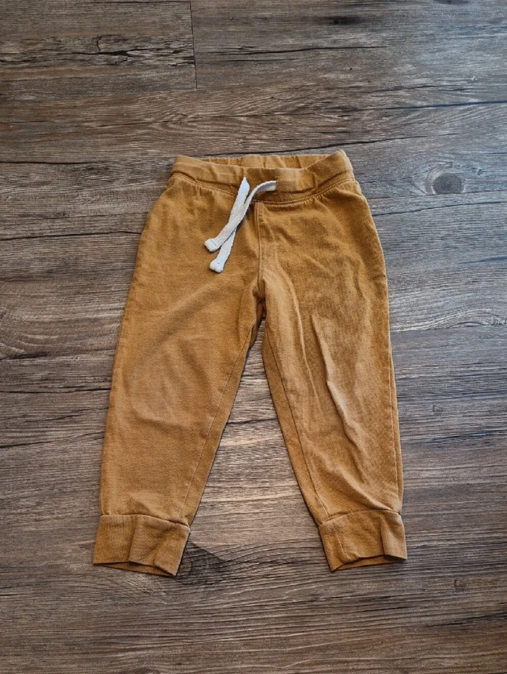 Old Navy Orange Bear Henley and Mustard Jogger Set